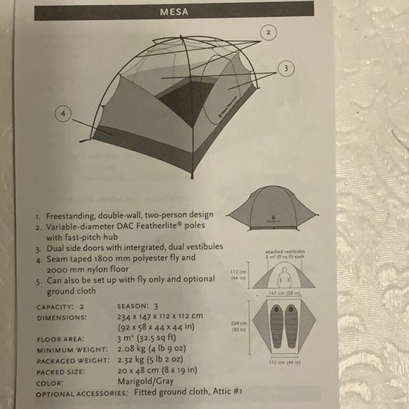 Black Diamond MESA GROUND CLOTH - Picture 8 of 8